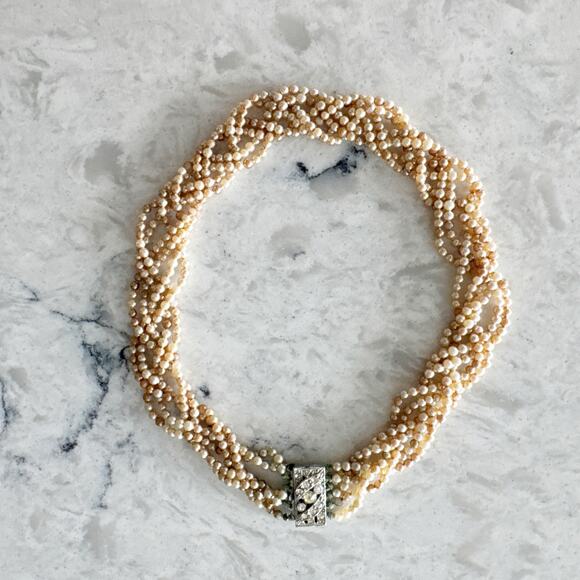 Vintage Multi Strand Pearl Necklace - Picture 6 of 11